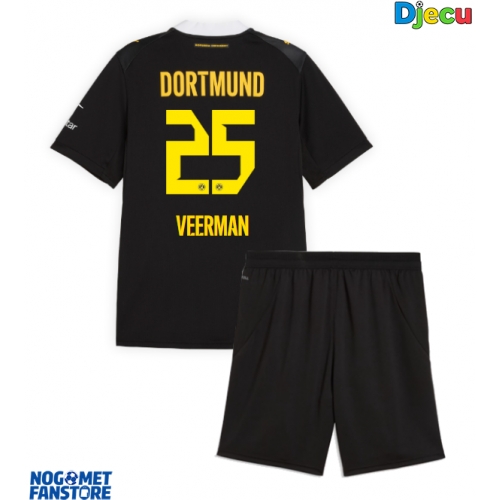 Borussia Dortmund Joey Veerman #25 Gostujuci Dres za djecu 2026-27 Kratak Rukav (+ Kratke hlače)